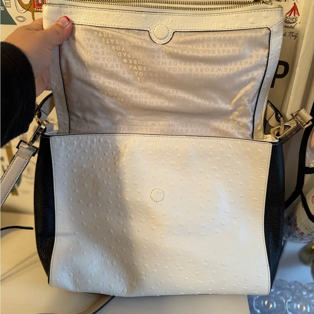 Kate Spade White and‎ Black Women's Bag